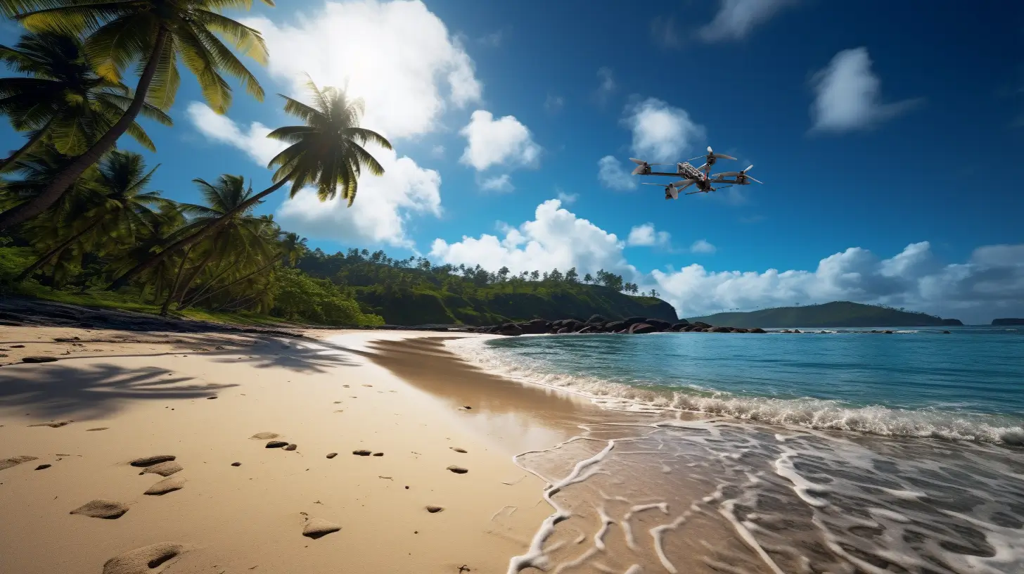 Photographie aérienne Martinique plage