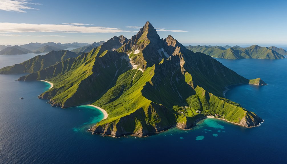 Aventures aériennes à travers les montagnes volcaniques majestueuses