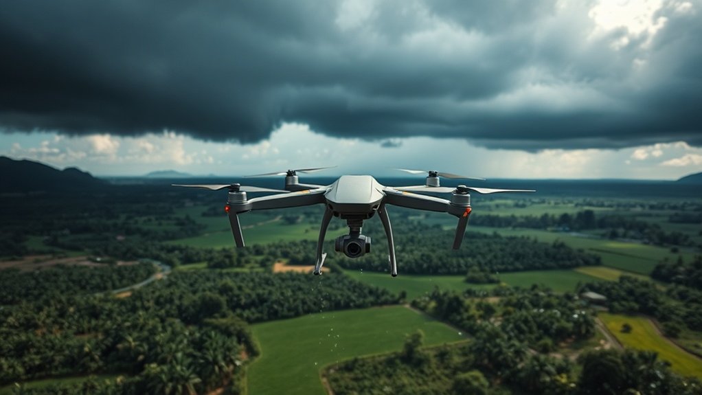 Météo agricole vol drone Martinique