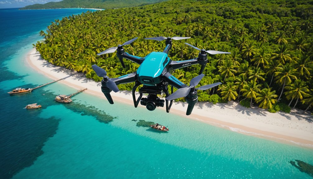 Aventure de vol de drone dans les Caraïbes