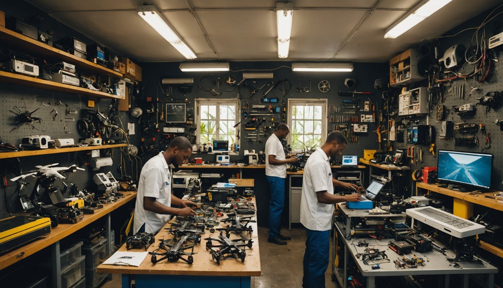 services d’expert en réparation de drones