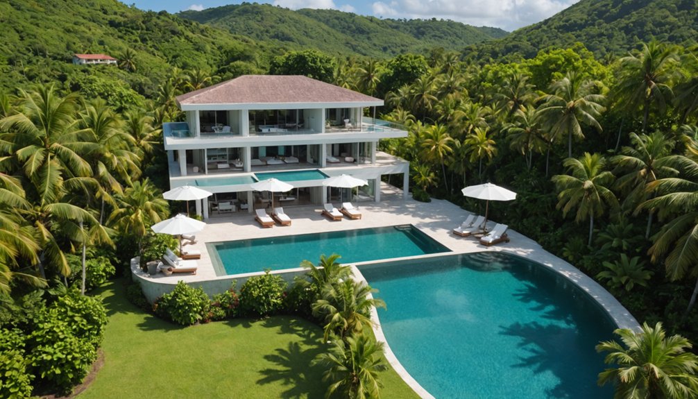 Villas de luxe dans les Caraïbes avec piscines à débordement