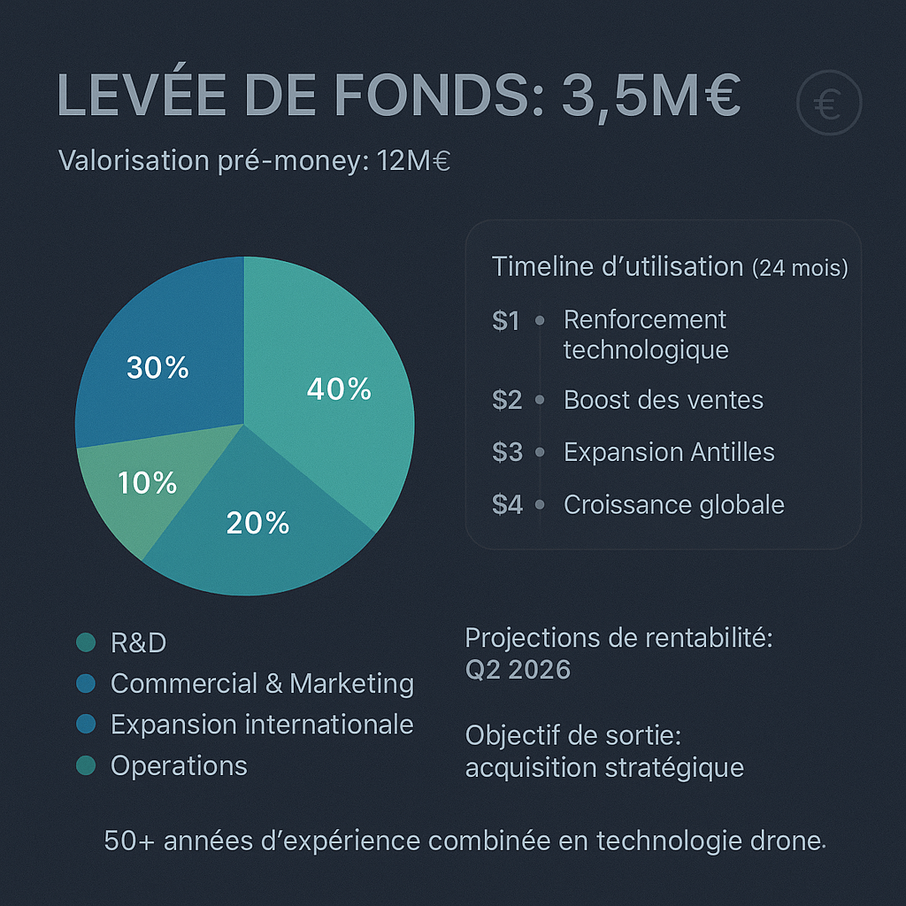 Objectif de levée - Drone Martinique IA