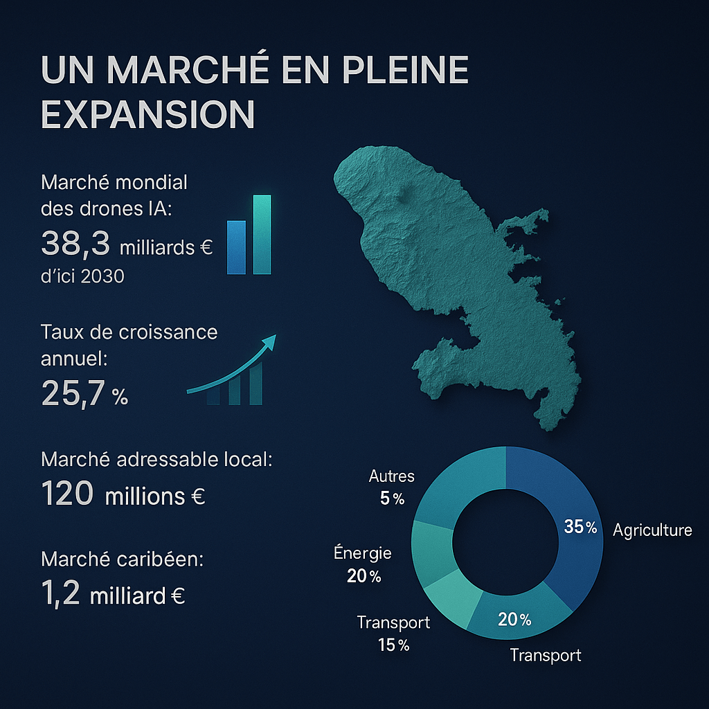 Potentiel de marché - Drone Martinique IA